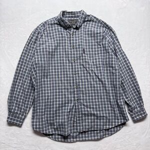 Abercrombie Fitch Mens Plaid Long Sleeve Button Down Shirt‎ Size XL